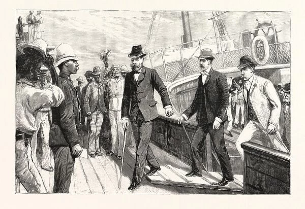 Lord Randolph Churchills First Step on African Soil: Landing at Table Bay From