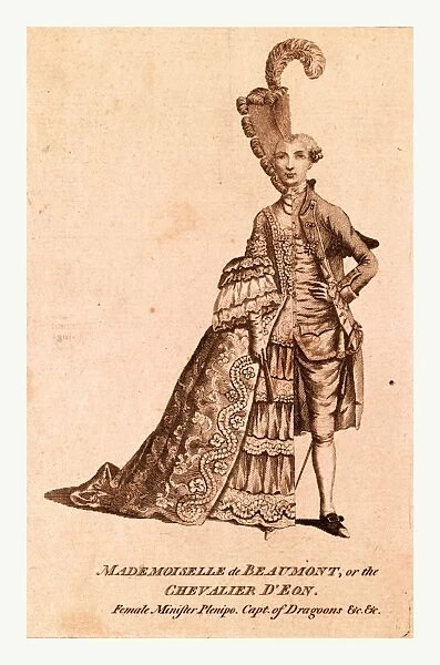 Mademoiselle de Beaumont or The Chevalier D Eon, England, 1777, D Eon (W