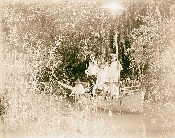 Matson family group picnicing Auja River North