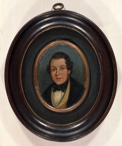 Miniature: Portrait of Abram Constable, brother of the artist, Attributed to John