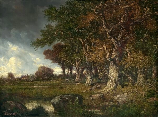 Narcisse Diaz de la Peana (French, 1808 - 1876), The Edge of the Forest at Les Monts-Girard