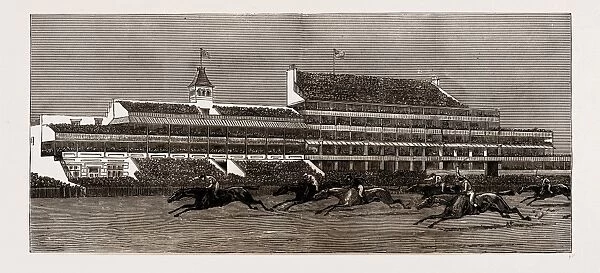 The New Royal Stand at Epsom, Uk, 1886