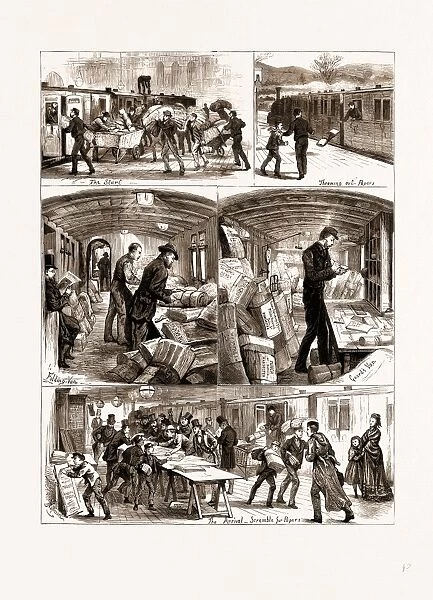 Notes in an Early Newspaper Train, Uk, 1875
