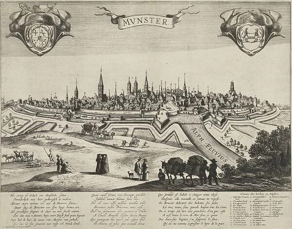 Panorama of Munster, Pieter Nolpe, Hugo Allard, Anonymous, 1648 - 1653