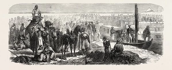 Passage of the First Vessel through the Suez Canal, 1865
