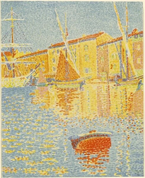 Paul Signac (French, 1863 - 1935), The Buoy (La boua e), 1894, 6-color lithograph