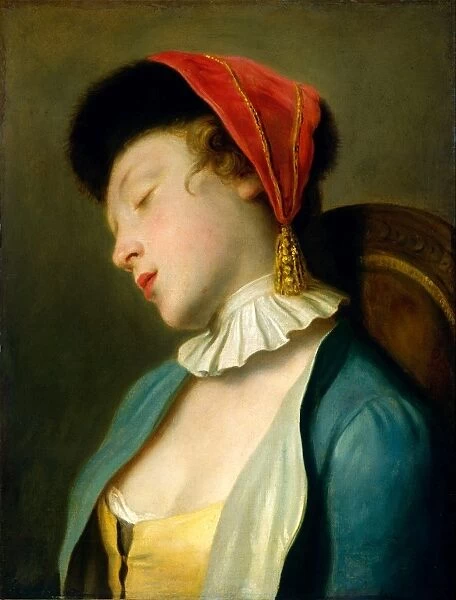 Pietro Rotari, A Sleeping Girl, Italian, 1707-1762, 1760-1762, oil on canvas