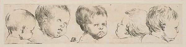 Plate 10 Five Heads Children Collection various doodles