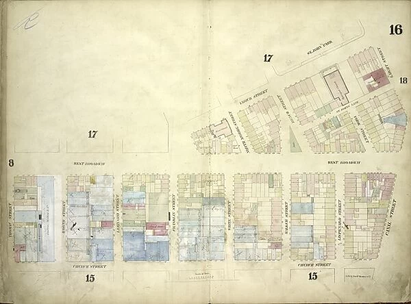 Plate 16: Map bounded by West Broadway, Varick Street, Laight Street, Canal Street