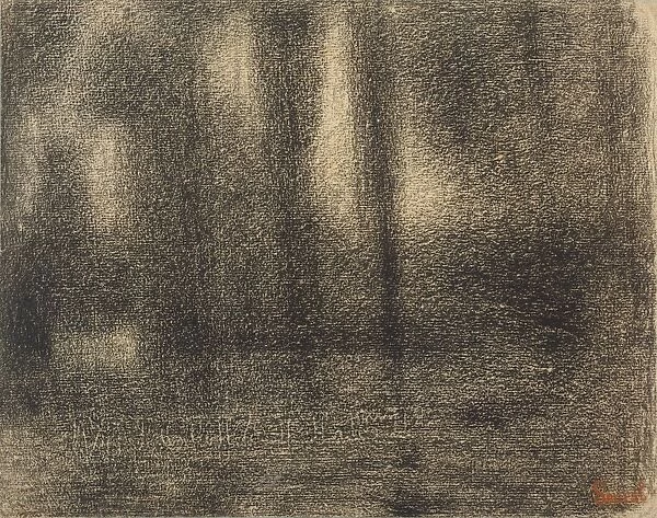Poplars; Georges Seurat, French, 1859 - 1891; France