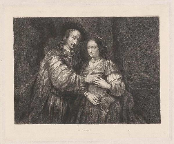 Portrait of a couple as Old Testament figures, called The Jewish Bride, Willem Steelink I