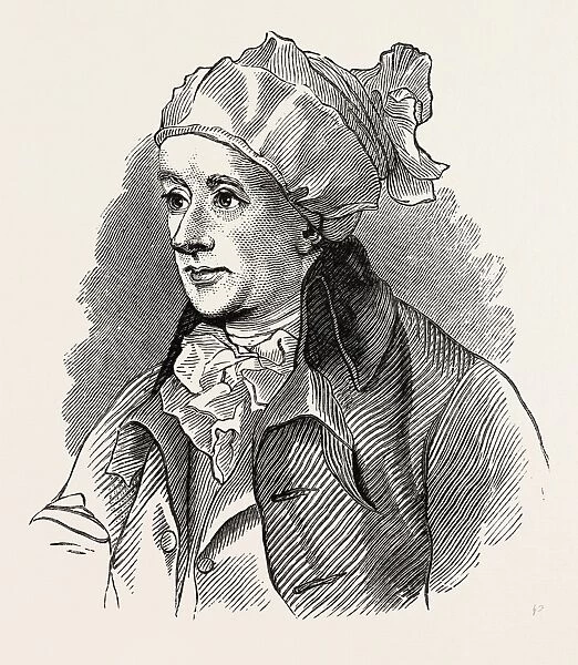 PORTRAIT OF COWPER. William Cowper, English poet, 1731 - 1800
