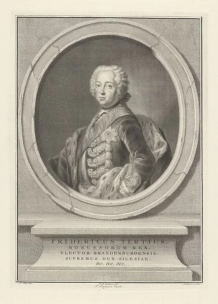 Portrait Frederick Great King Prussia Fridericus Tertius
