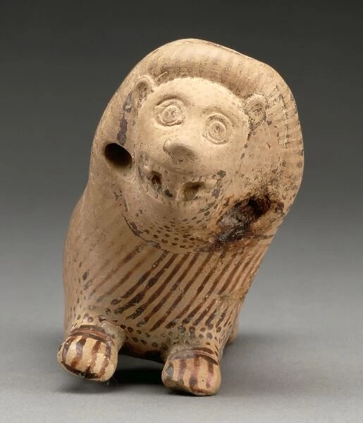 Rattle in the Shape of a Recumbent Lion