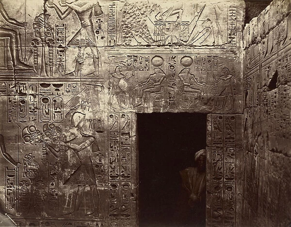 Reliefs Temple Amon Karnak Felix Bonfils French