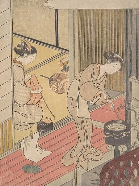 Returning Sails Towel Rack Edo period 1615-1868