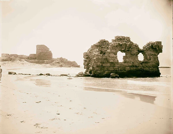Ruins Athlit 1898 Israel ʻAtlit ╩╗Atlit