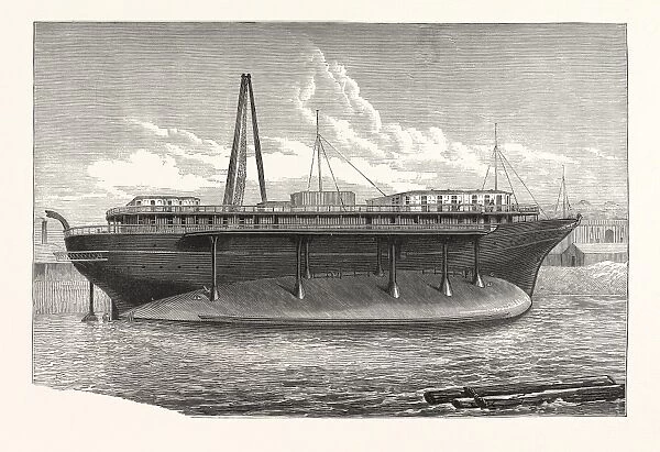 RUSSIAN IMPERIAL STEAM-YACHT LIVADIA. engraving 1880