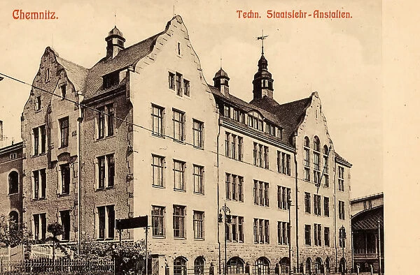 Schools Chemnitz Buildings 1911 Staatslehranstalten