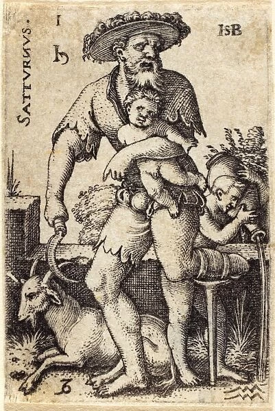 Sebald Beham (German, 1500 - 1550), Saturn, engraving