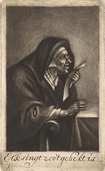 Singing old woman, Jan de Groot, David Teniers (II), 1698 - 1776