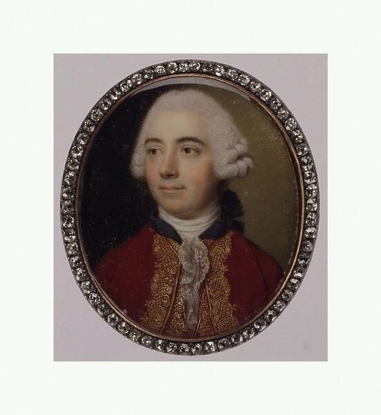 Sir William Hood ca 1766 Ivory Oval 1 1  /  2 x 1 1  /  4
