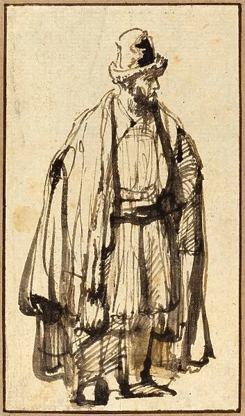 Style of Rembrandt van Rijn, An Oriental, pen and brown ink with brush and brown-black