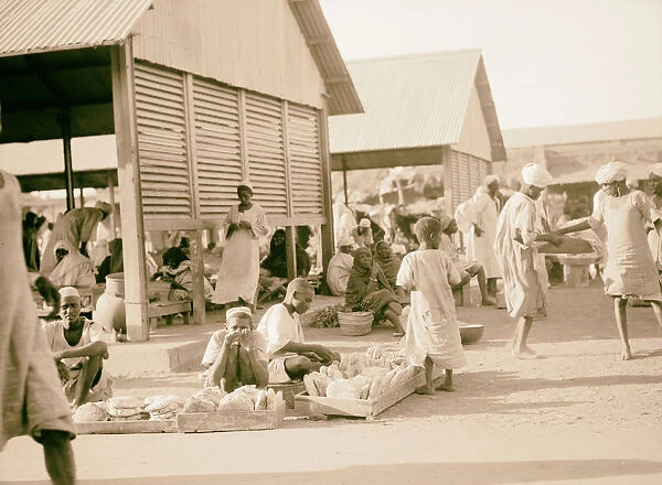 Sudan Omdurman Scene market Bread vendors 1936