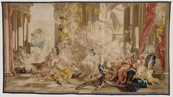 Tapestry: Psyche at Cupids Palace