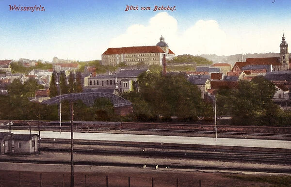 Train stations WeiBenfels Views 1903 Saxony-Anhalt