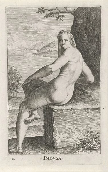 Water Nymph Padusa, Philips Galle, 1587