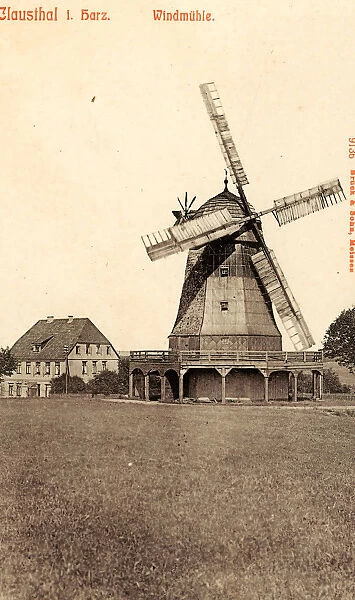 Windmills Landkreis Goslar 1907 Lower Saxony