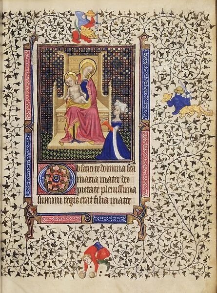 A Woman in Prayer before the Virgin and Child