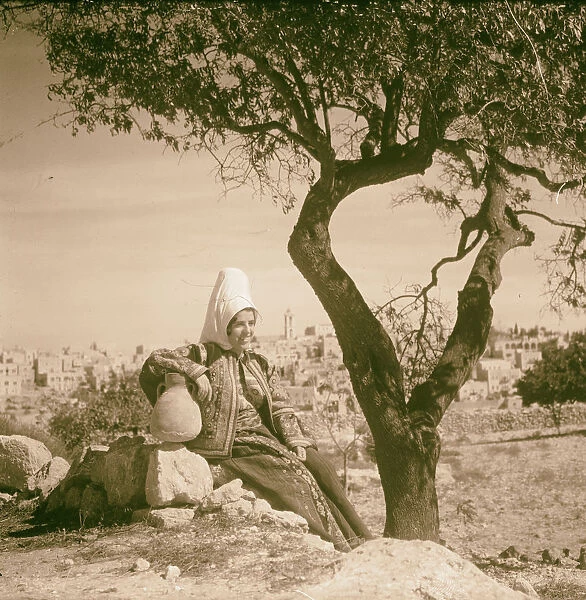 Woman tree Bethlehem 1898 West Bank