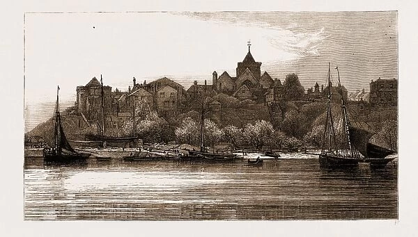 Ypres Tower, RYE FROM THE FERRY, UK, 1883