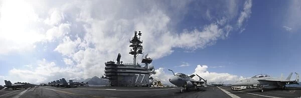 The aircraft carrier USS George H. W. Bush