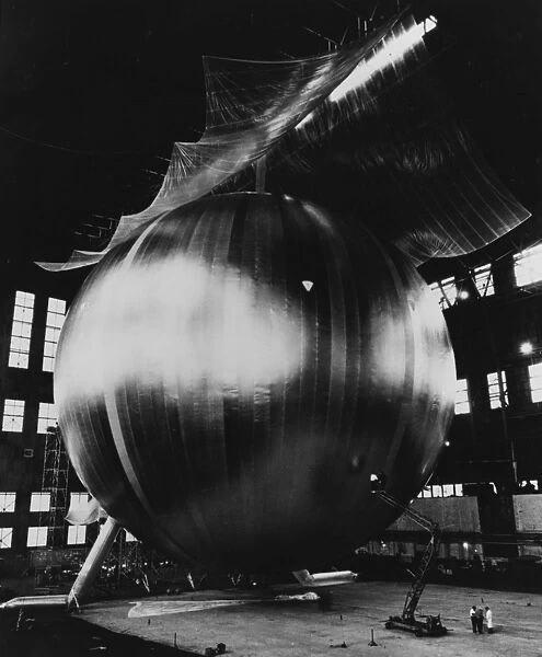 A NASA Echo II balloon undergoes tests, 1963