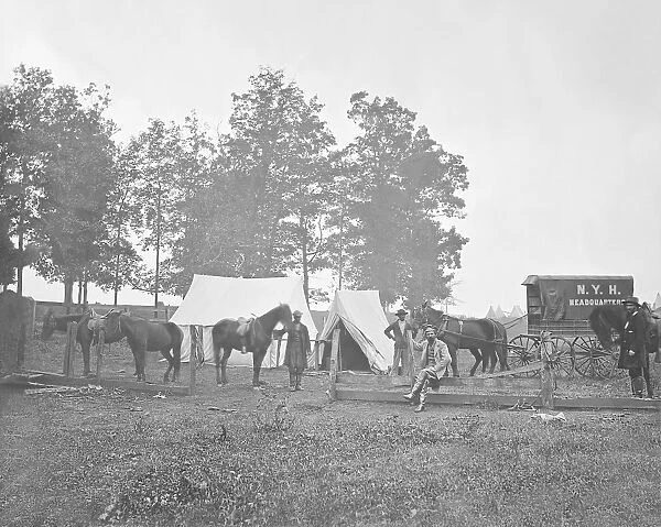 New York Herald Headquarters in the field during American Civil War