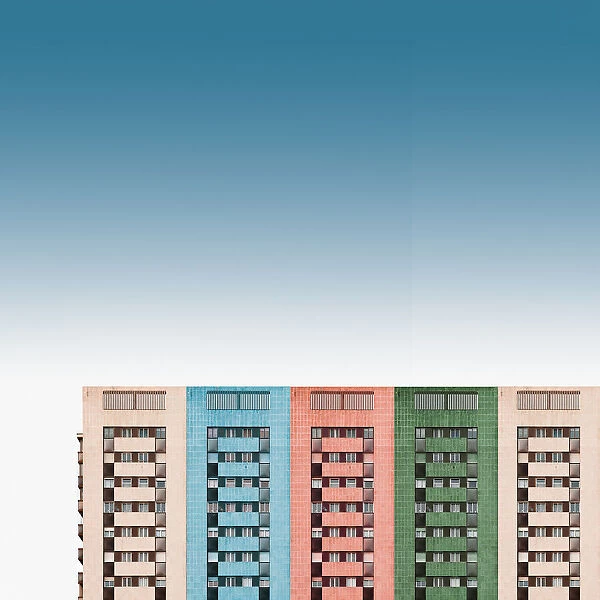 Colored buildings