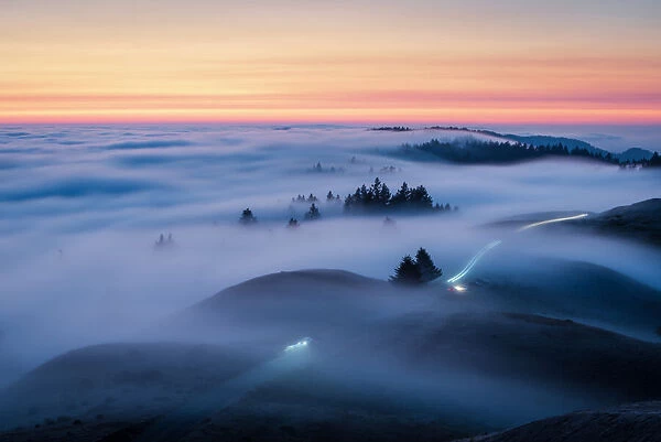 Fog on Mt Tamalpais