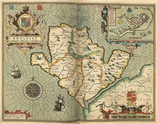 John Speed's map of Anglesey, 1611