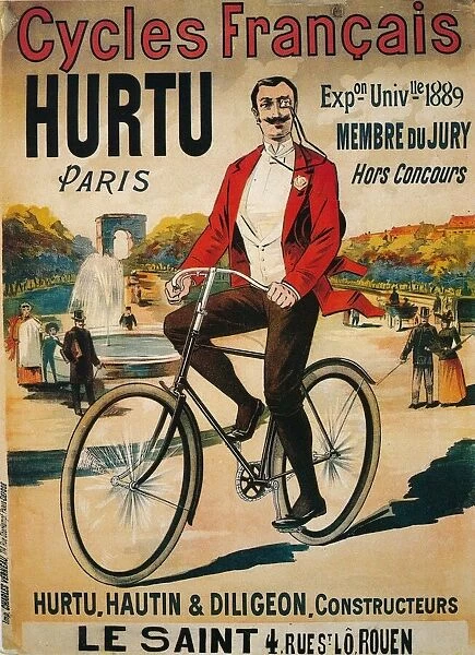 Advertisement for Hurtu bicycles, c1900
