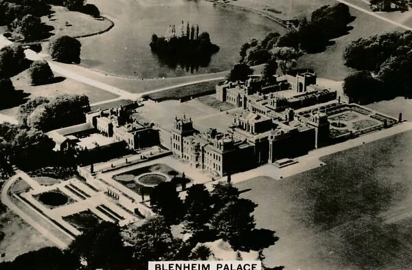 Aerial view of Blenheim Palace, 1939