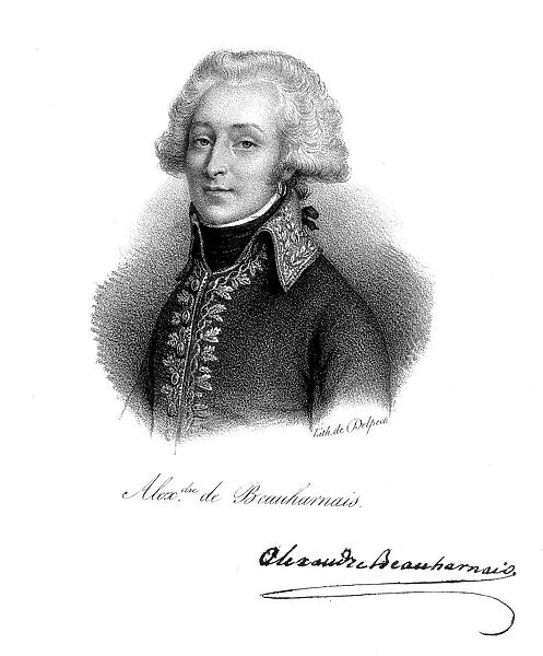 Alexandre, Vicomte de Beauharnais (1760-1794), French soldier. Artist: Delpech