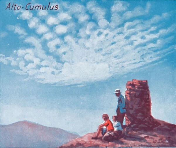 Alto-Cumulus - A Dozen of the Principal Cloud Forms In The Sky, 1935