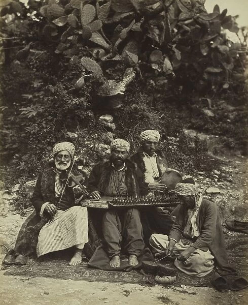 Arab Musicians, 1864. Creator: Ludovico Wolfgang Hart (British)