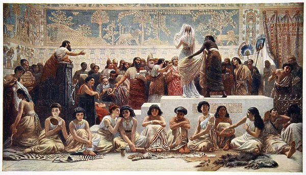 The Babylonian Marriage Market, 1915. Artist: Ernest Wellcousins