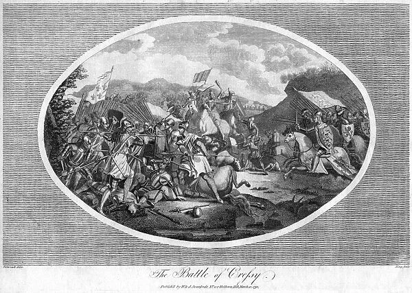 The Battle of Cressy, (1792). Artist: King