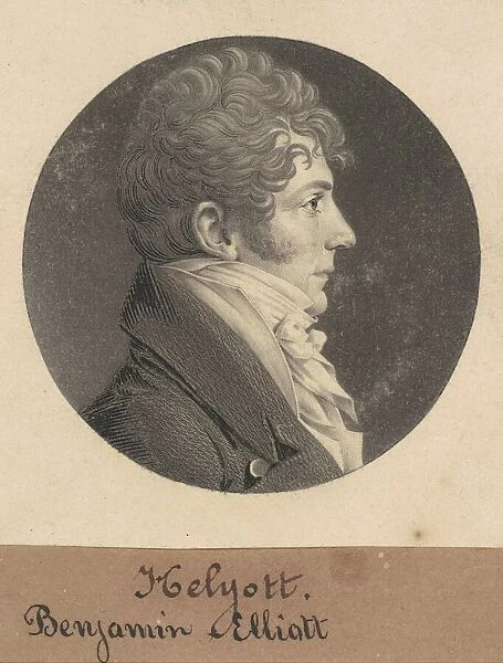 Benjamin Elliott, 1809. Creator: Charles Balthazar Julien Fevret de Saint-Memin