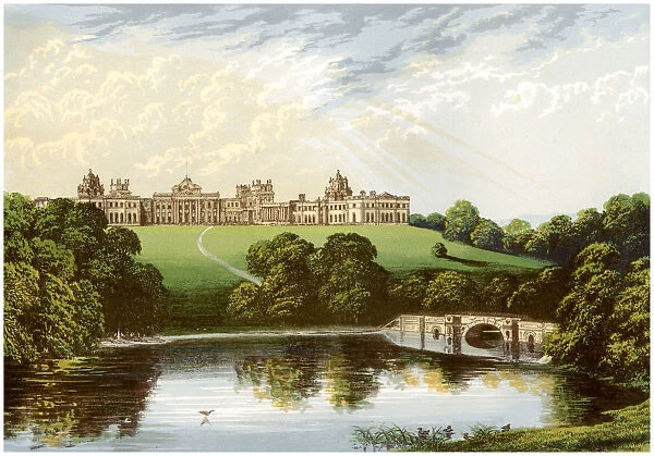 Blenheim Palace, Oxfordshire, home of the Duke of Marlborough, c1880